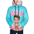 thumbnail image 1 of Ben Azelart Stay Wild Kids' Hoodie 3d Print Sweatshirt Soft Pullover Hooded With Big Pockets For Boys Or Girls Small, 1 of 8