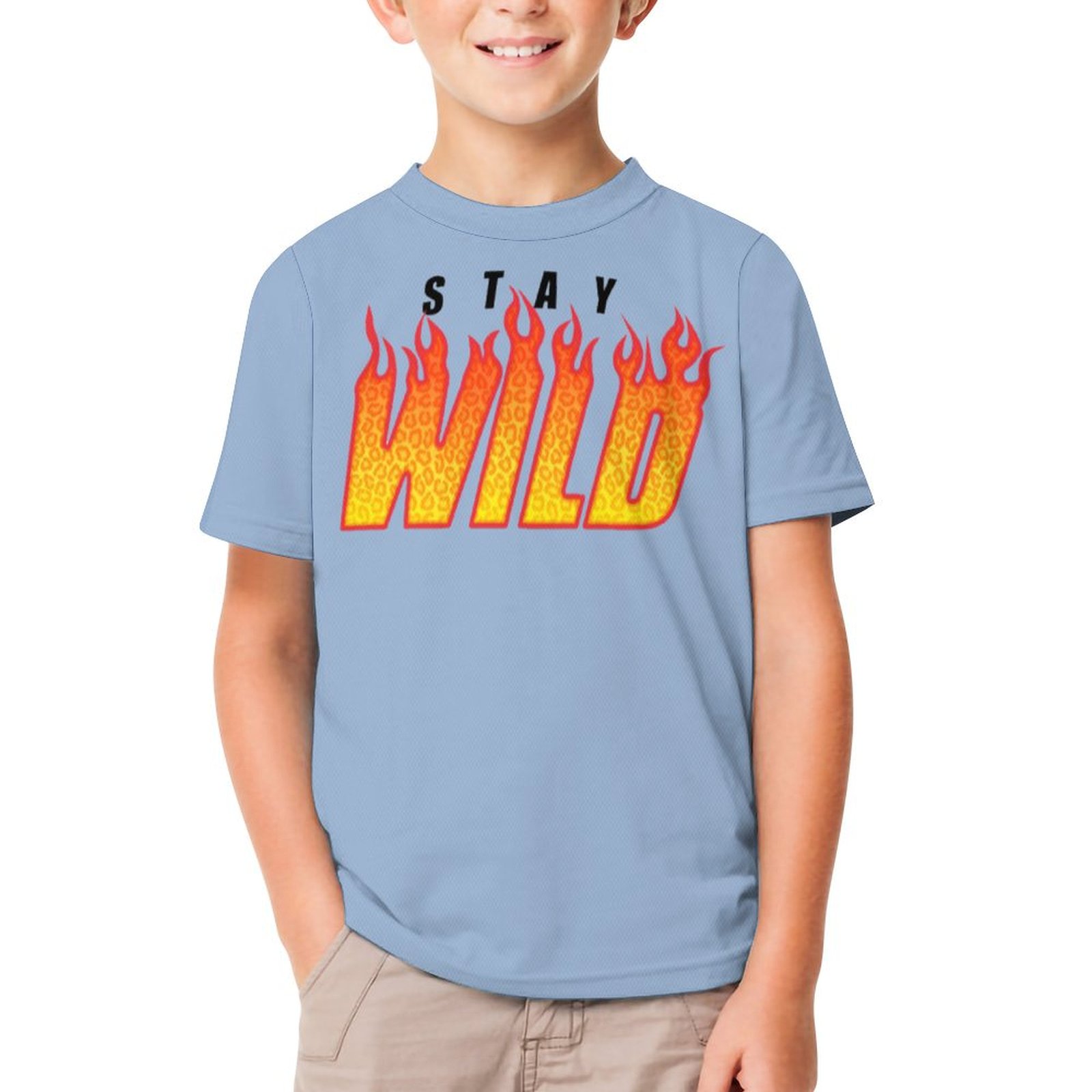 ben-azelart-stay-wild-t-shirt-for-boys-and-girls-funny-short-sleeve