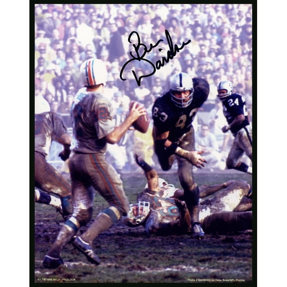 Ben Davidson Autographed 8x10 Photo Oakland Raiders Signed In Black 152426