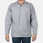 Ben Davis 11238 Mens Button Long Sleeve Hickory Shirt - 2X