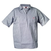 Ben Davis 11239 Mens 1/2 Zipper Short Sleeve Stripe Shirt - XL