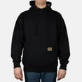 thumbnail image 1 of Ben Davis Men's Hoodie Drawstring Front Pocket Heavyweight Pullover Hoodie, Black, 3XL, 1 of 2