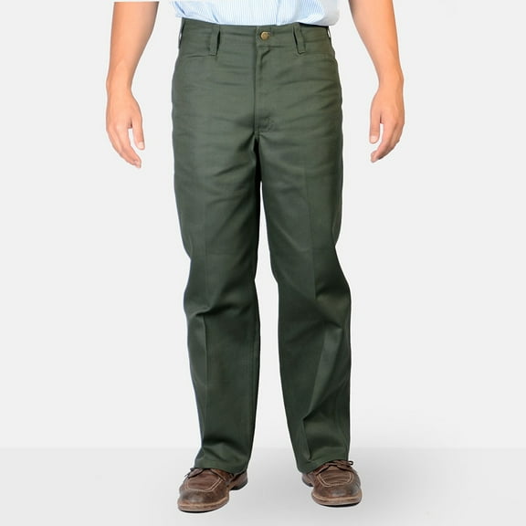 Ben Davis Men's Classic Original Ben's 50/50 Blend Twill Work Pants Olive