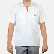 Ben Davis Mens Half-Zip Short Sleeve Collared Solid Work Shirt 121-XL