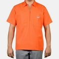 thumbnail image 1 of Ben Davis Men's Half-Zip Short Sleeve Collared Solid Work Shirt 126-XL, 1 of 2