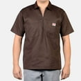 thumbnail image 1 of Ben Davis Men's Half-Zip Short Sleeve Collared Solid Work Shirt 127-2XL, 1 of 2