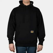 Ben Davis Mens Hoodie Drawstring Front Pocket Heavyweight Pullover Hoodie, Black, M
