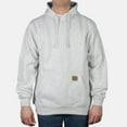thumbnail image 1 of Ben Davis Men's Hoodie Drawstring Front Pocket Heavyweight Pullover Hoodie, Ash Grey, S, 1 of 2