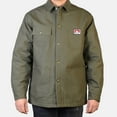 thumbnail image 1 of Ben Davis Mens Heavyweight Original Snap Button Front Jacket 398 Olive S, 1 of 3