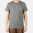 thumbnail image 1 of Ben Davis Men's Short Sleeve 100% Cotton Classic Pocket Logo Tee Charcoal L, 1 of 4
