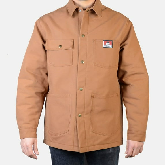 Ben Davis Mens Heavyweight Original Snap Button Front Jacket 398 D Brown 2XL