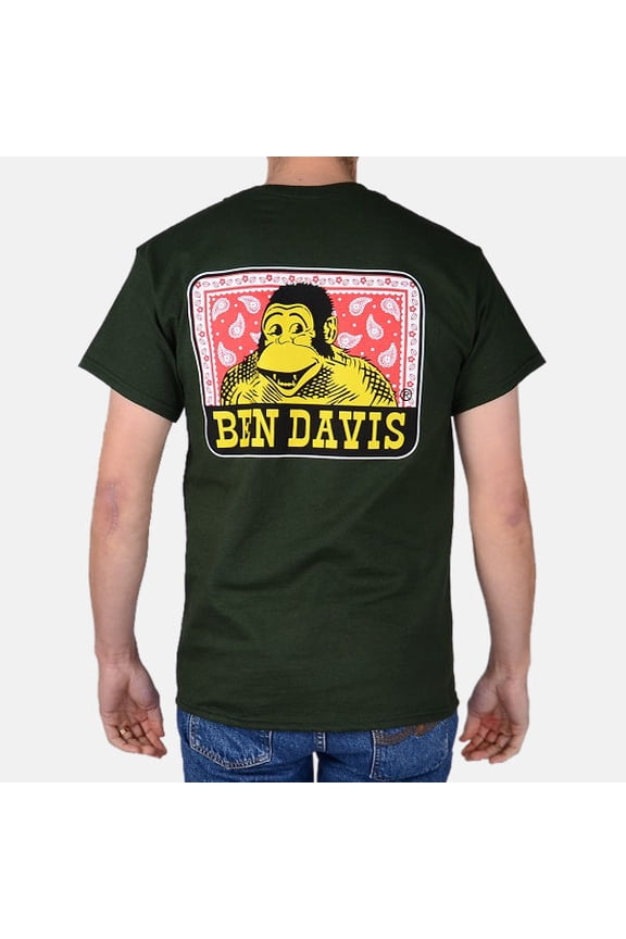 Men's T-Shirt Short Sleeve Crew Neck Paisley Graphic Logo Shirt, Green, M