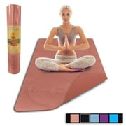 Ben Din Clothing TPE Yoga Mat 8mm Thickness - 72"x24" (Pink)