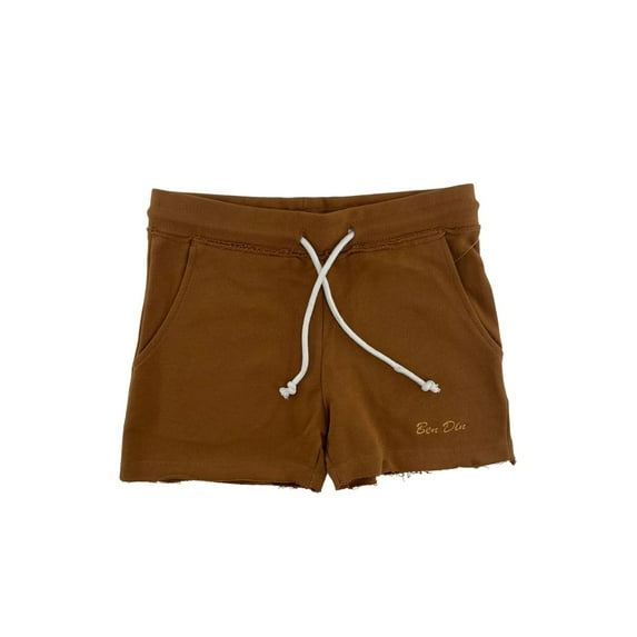 Ben Din Clothing Women's Raw Edge Cotton Casual Summer Shorts with Pockets