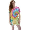thumbnail image 1 of Ben Din Clothing Womens Tie Dye Shorts Swimwear Trunks with Pockets, 1 of 4