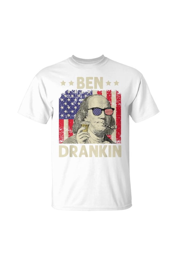 Ben Drankin 4Th Of July Independence Day Drinking Beer Funny Unisex Jersey Crewneck Tshirt