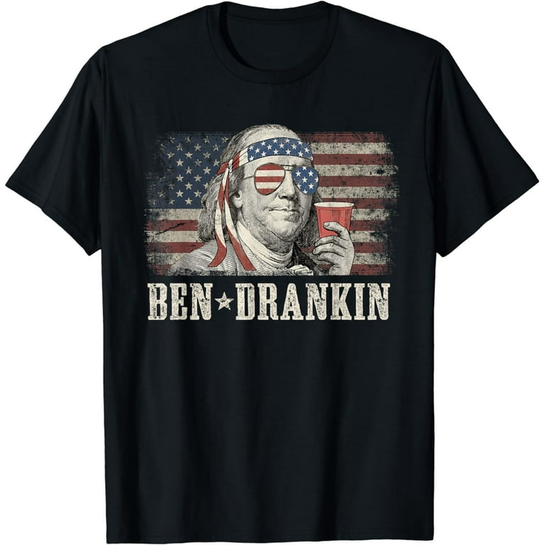 Ben Drankin 4th Of July Funny Vintage Distress Beer Shirt Ben Drankin 4th Of July Funny Vintage Distress Beer Shirt