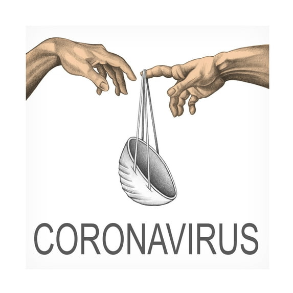 Ben Heine 'Coronavirus' Canvas Art