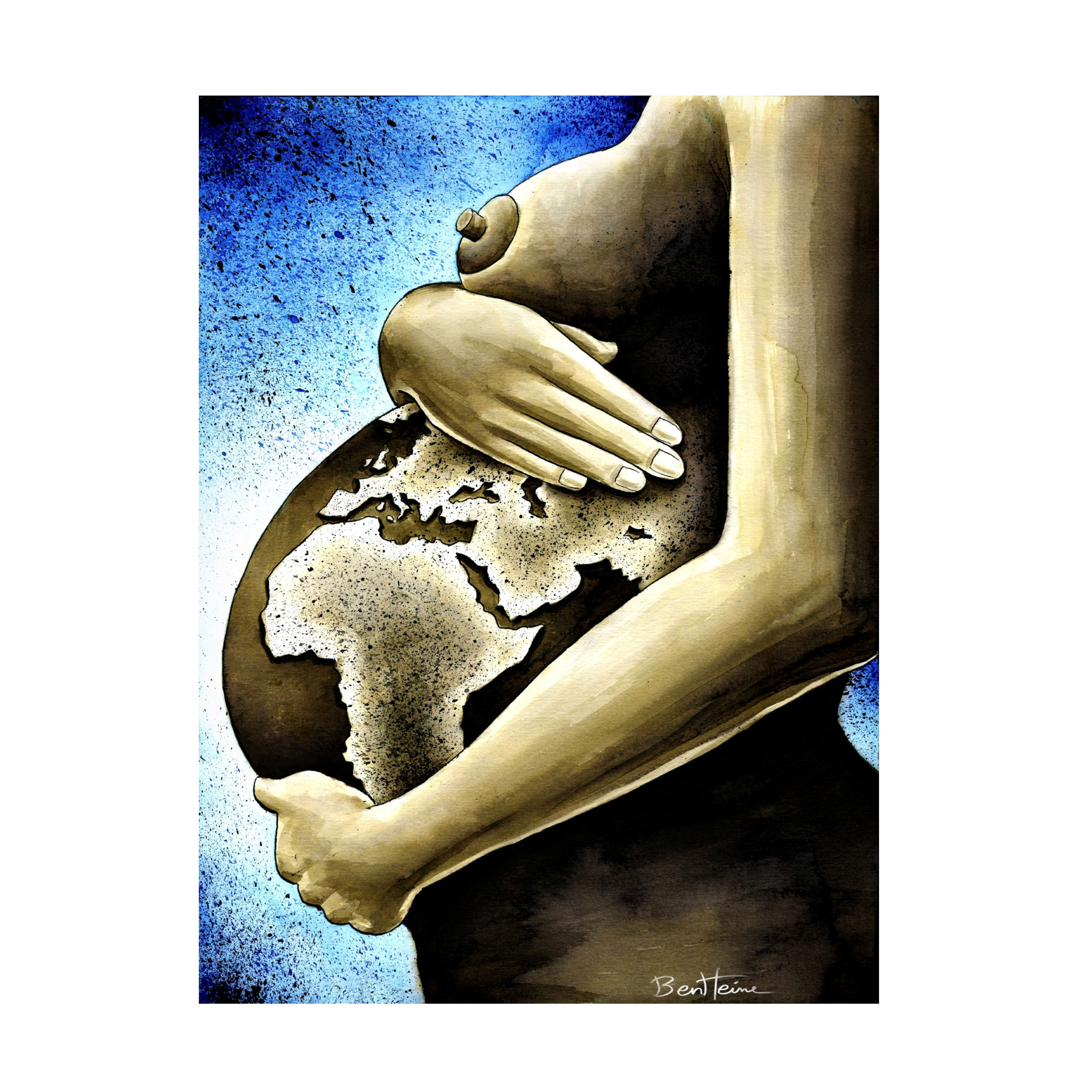 Ben Heine 'Mother Africa 1' Canvas Art