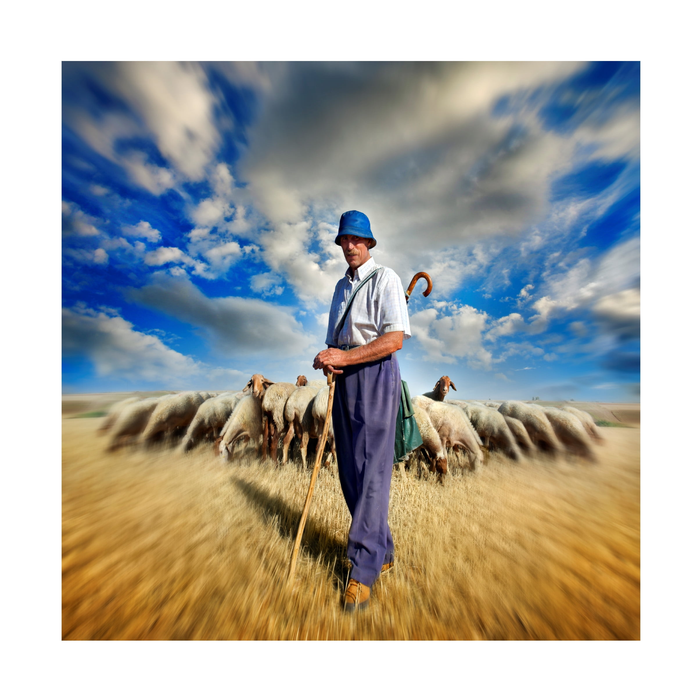 Ben Heine 'The Shepherds Call' Canvas Art