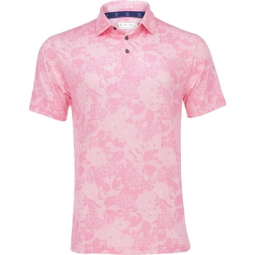 Ben Hogan All Over Floral Wild Orchid Shirt Men M