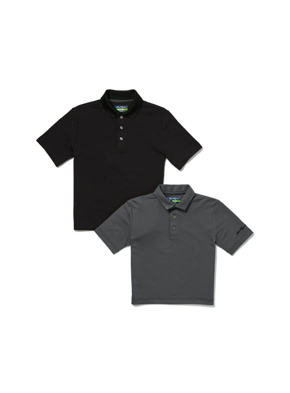 Ben Hogan Boys' Short Sleeve Golf Polo Shirt, 2-Pack, Sizes 4-20