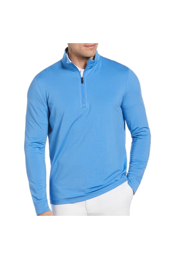 Feeder Stripe 1/4 Zip Palace Blue Outerwear Men XXL
