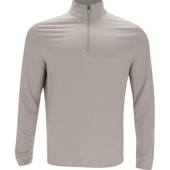 Ben Hogan Herringbone Heather 1/4 Zip Feather Gray/Heather Outerwear Men M
