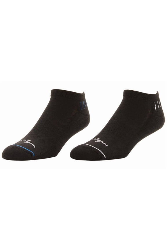 Low Cut Motion Stripe 2 Pack Black Socks Men 12 - 15