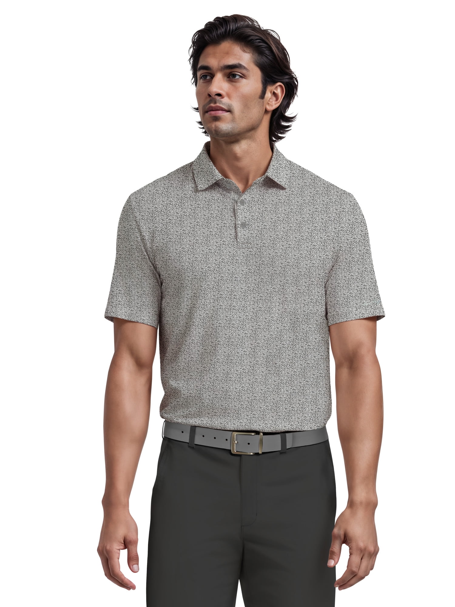 Ben Hogan Men's & Big Men's All Over Floral Printed Golf Polo, Sizes S-5XL
