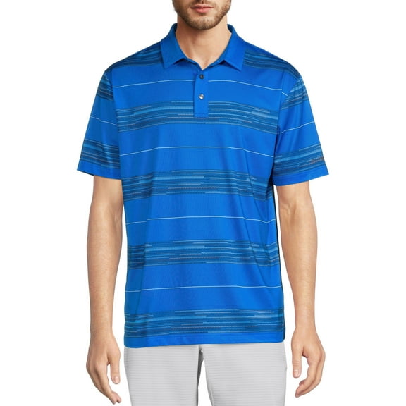 Ben Hogan Men's & Big Men's Block Stripe Polo Shirt, Sizes S-5XL