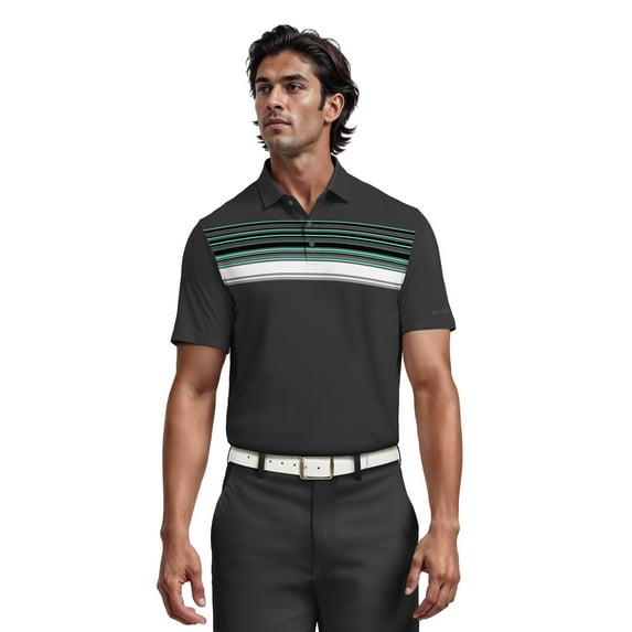 Ben Hogan Men's & Big Men's Chest Printed Golft Polo, Sizes S-5XL