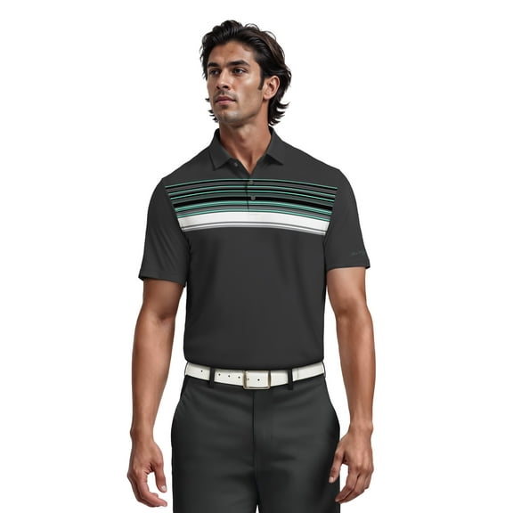 Ben Hogan Men's & Big Men's Chest Printed Golft Polo, Sizes S-5XL