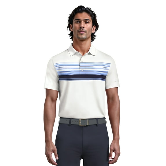 Ben Hogan Men's & Big Men's Chest Printed Golft Polo, Sizes S-5XL