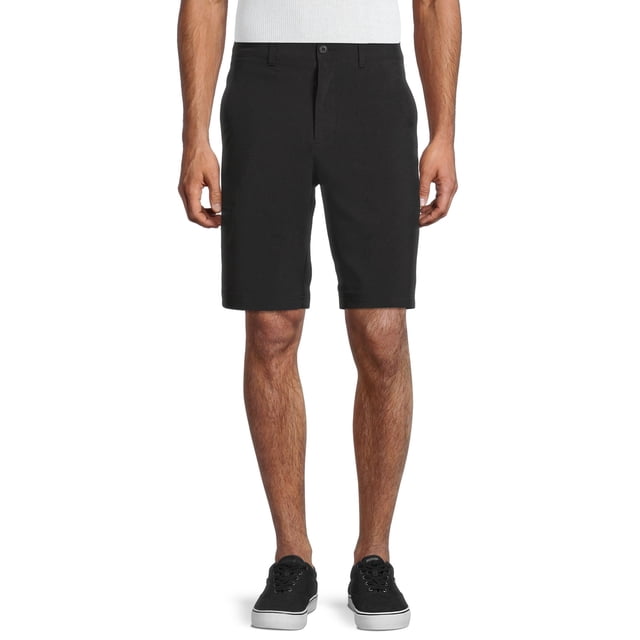 Short Performance Active Flex à Devant Plat à Carreaux Pour Hommes De Ben Hogan Marine
