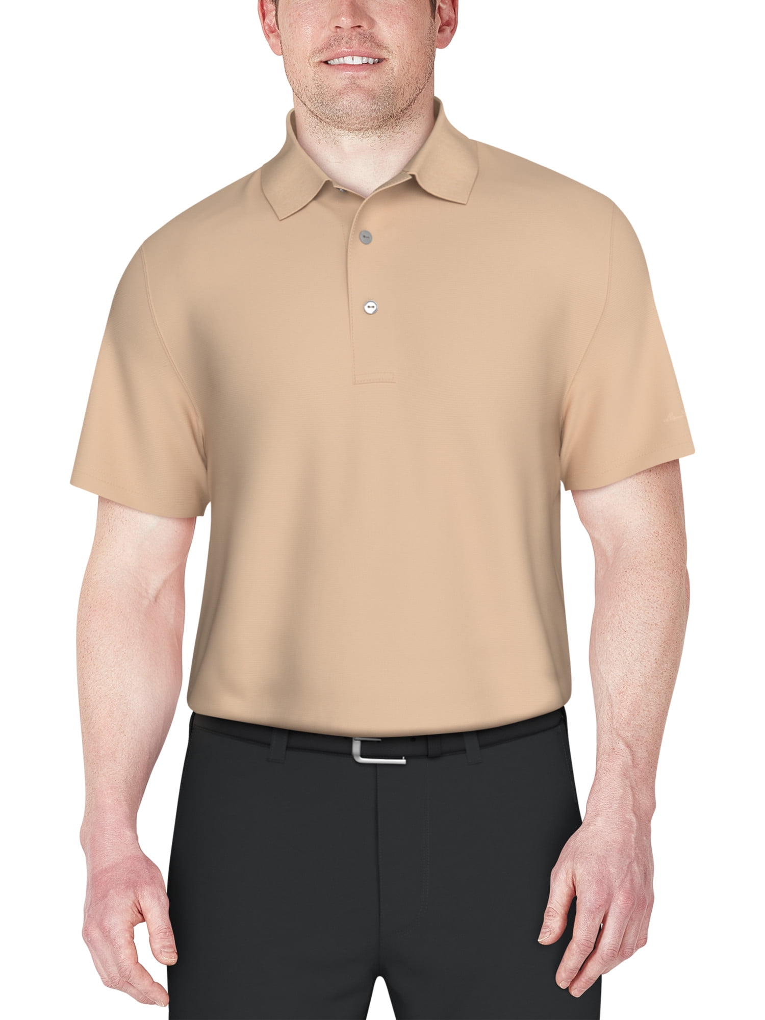 Ben Hogan Men's & Big Men's Performance Solid Polo Shirt with Short Sleeves, Sizes S-5XL