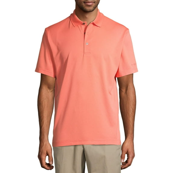 Ben Hogan Men's & Big Men's Performance Solid Polo Shirt with Short Sleeves, Sizes S-5XL