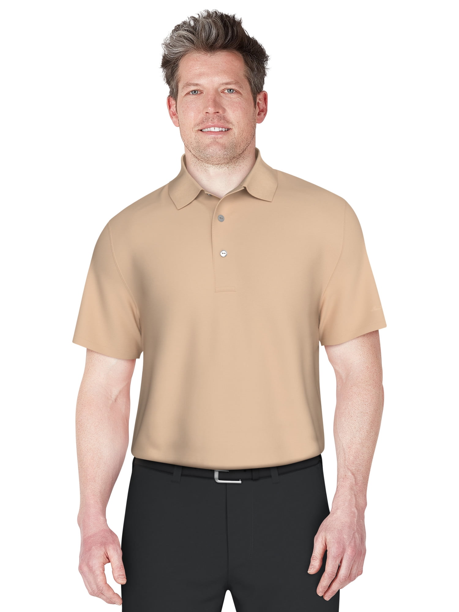 Ben Hogan Men's & Big Men's Performance Solid Polo Shirt with Short Sleeves, Sizes S-5XL