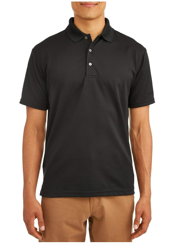 Ben Hogan Men's & Big Men's Performance Easy Care Solid Short Sleeve Polo Shirt, up to 5XL