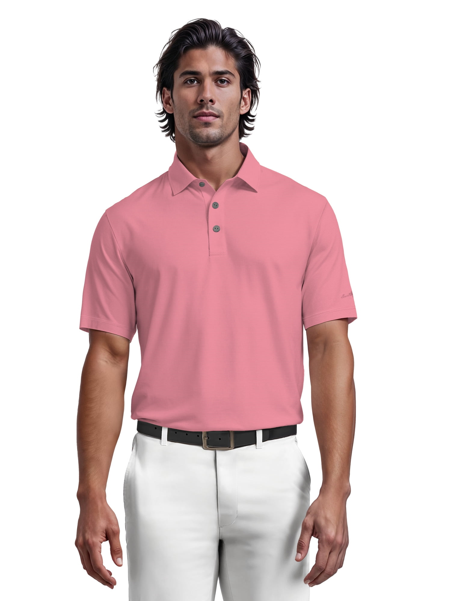 Ben Hogan Men's & Big Men's Performance Solid Polo Shirt with Short Sleeves, Sizes S-5XL