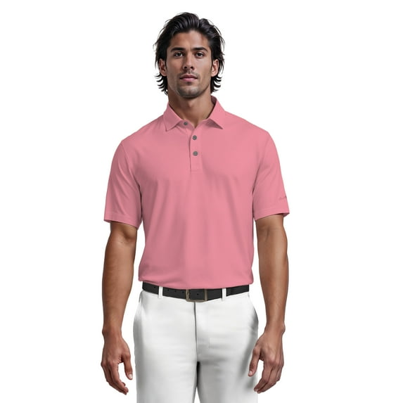 Ben Hogan Men's & Big Men's Performance Solid Polo Shirt with Short Sleeves, Sizes S-5XL