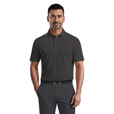 Ben Hogan Men's & Big Men's Performance Fine Line Stripe Short Sleeve Polo Shirt, up to 5XL