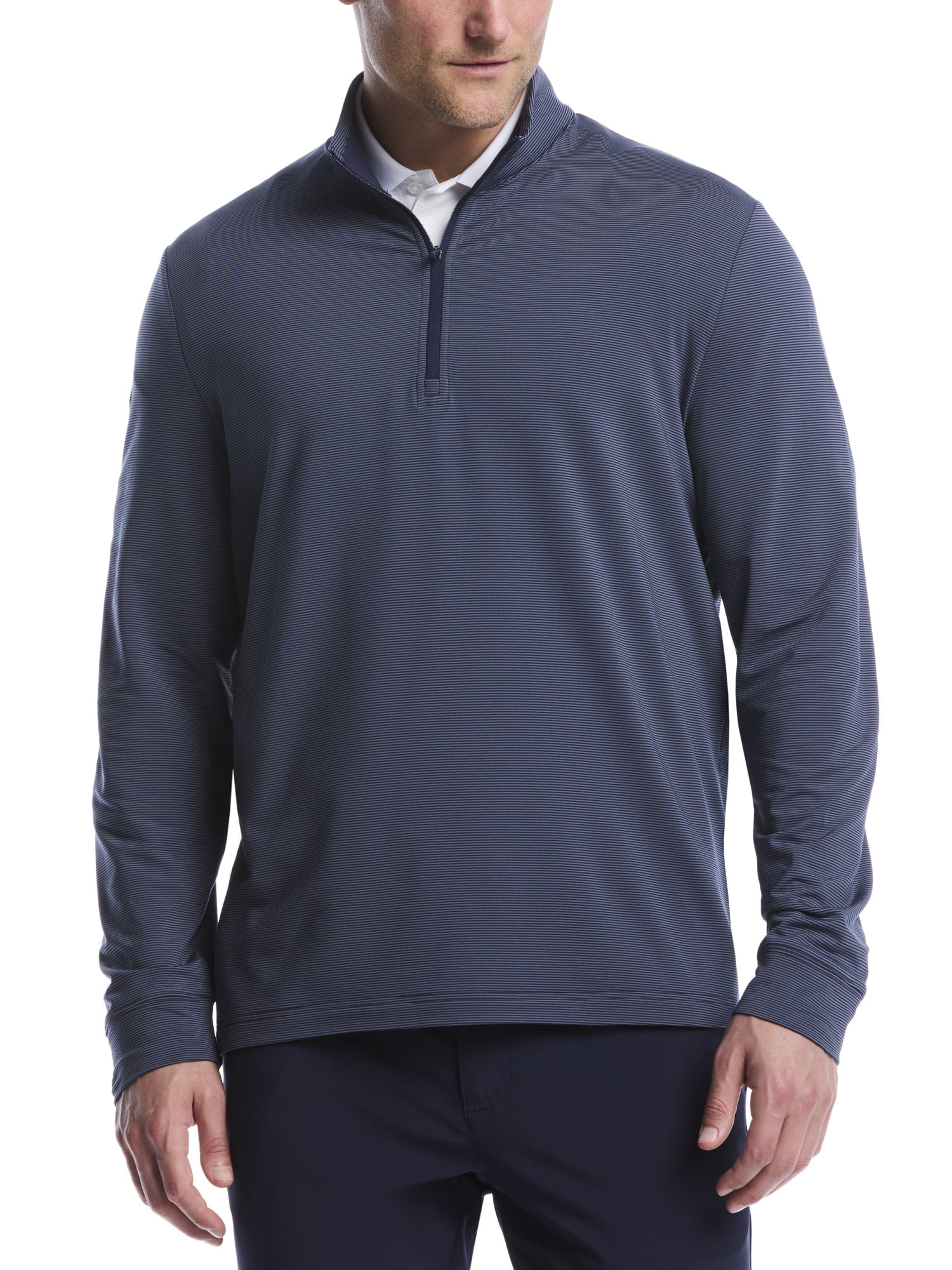 Ben Hogan Men's & Big Men's Performance Long Sleeve Feeder Stripe
