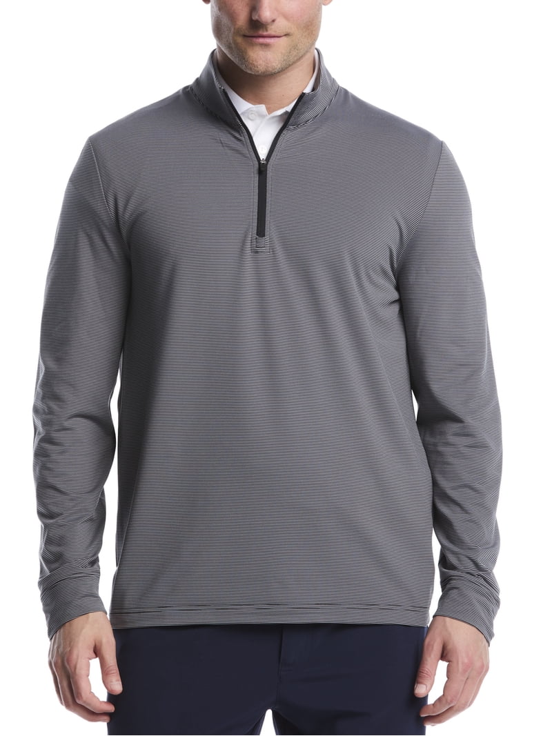 Ben Hogan Men's & Big Men's Performance Long Sleeve Feeder Stripe