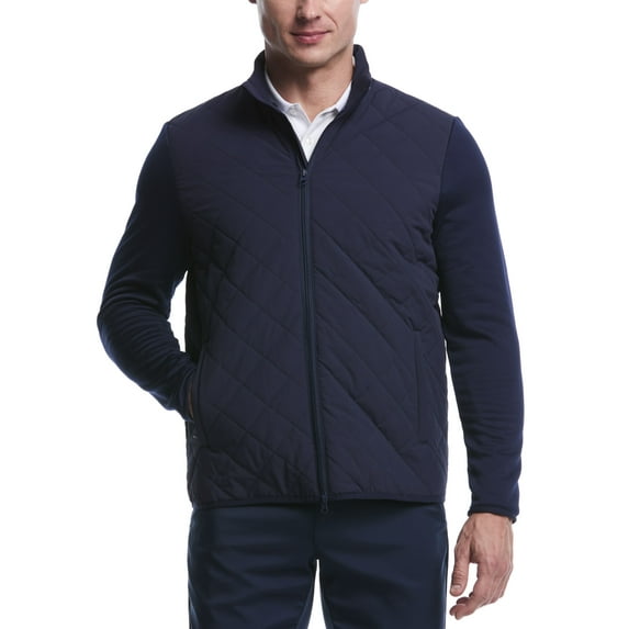 Ben Hogan Men's & Big Men's Performance Long Sleeve Full Zip Fiber-Fill Quilted Jacket, Sizes S-5XL