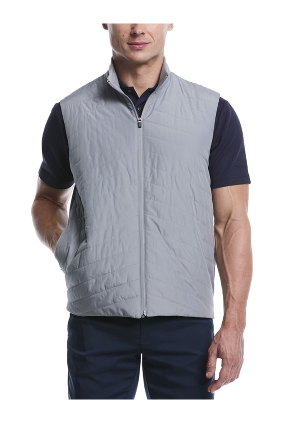 Men's & Big Men's Performance Quilted Puffer Vest – Lightweight, Full Zip, Sun Protection, S-5XL