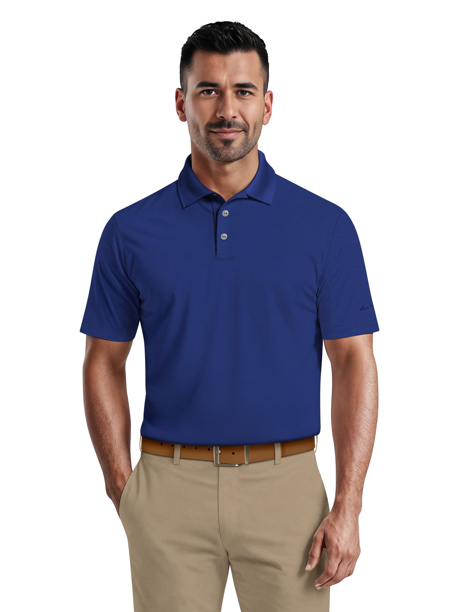 Ben Hogan Men's & Big Men's Performance Solid Polo Shirt with Short Sleeves, Sizes S-5XL