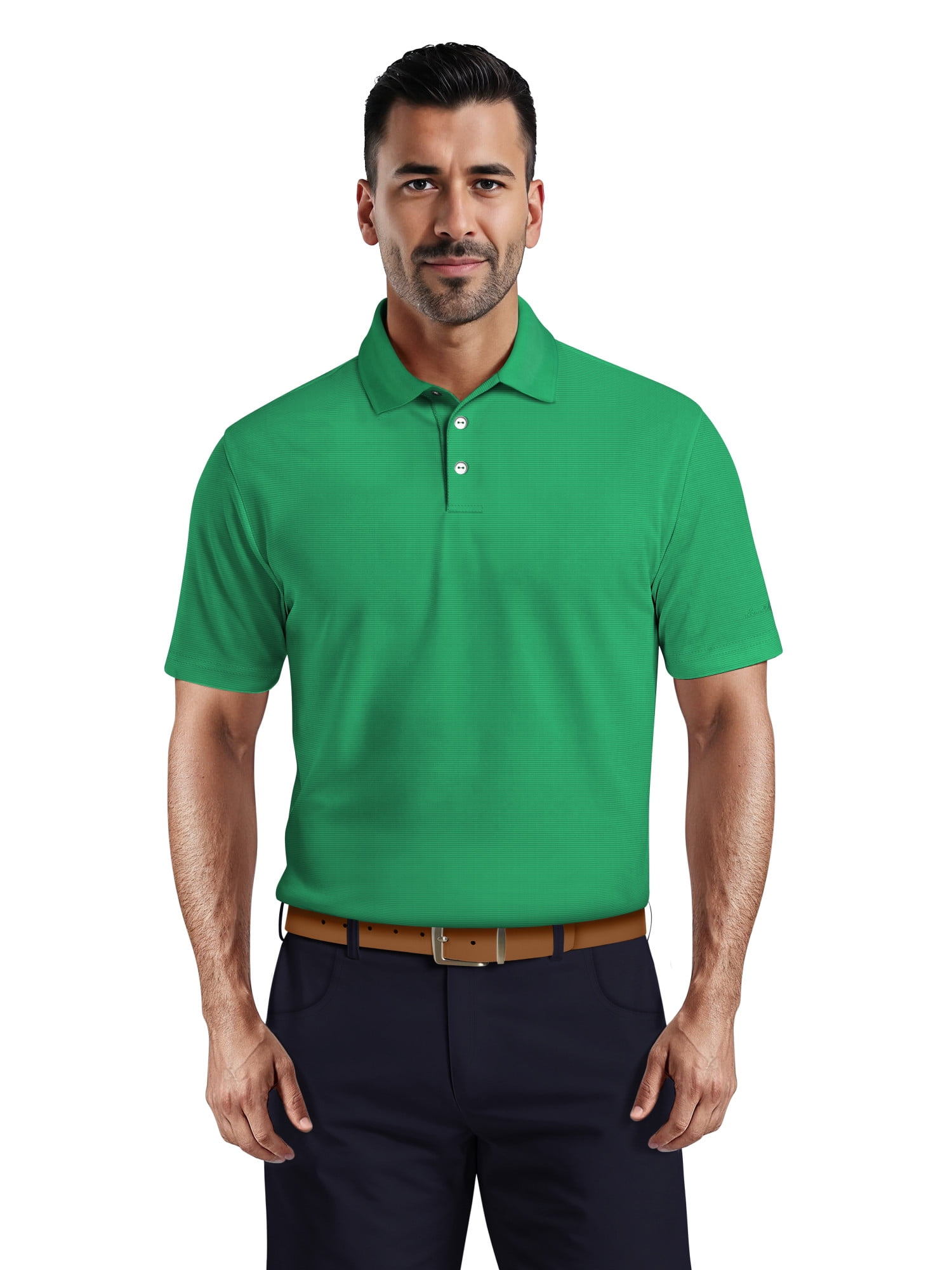 Ben Hogan Men's & Big Men's Performance Solid Polo Shirt with