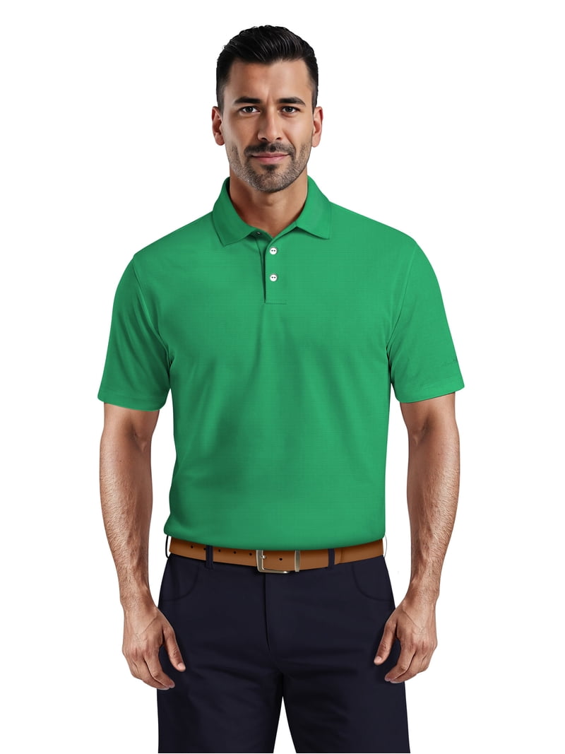 Ben Hogan Men's & Big Men's Performance Solid Polo Shirt with