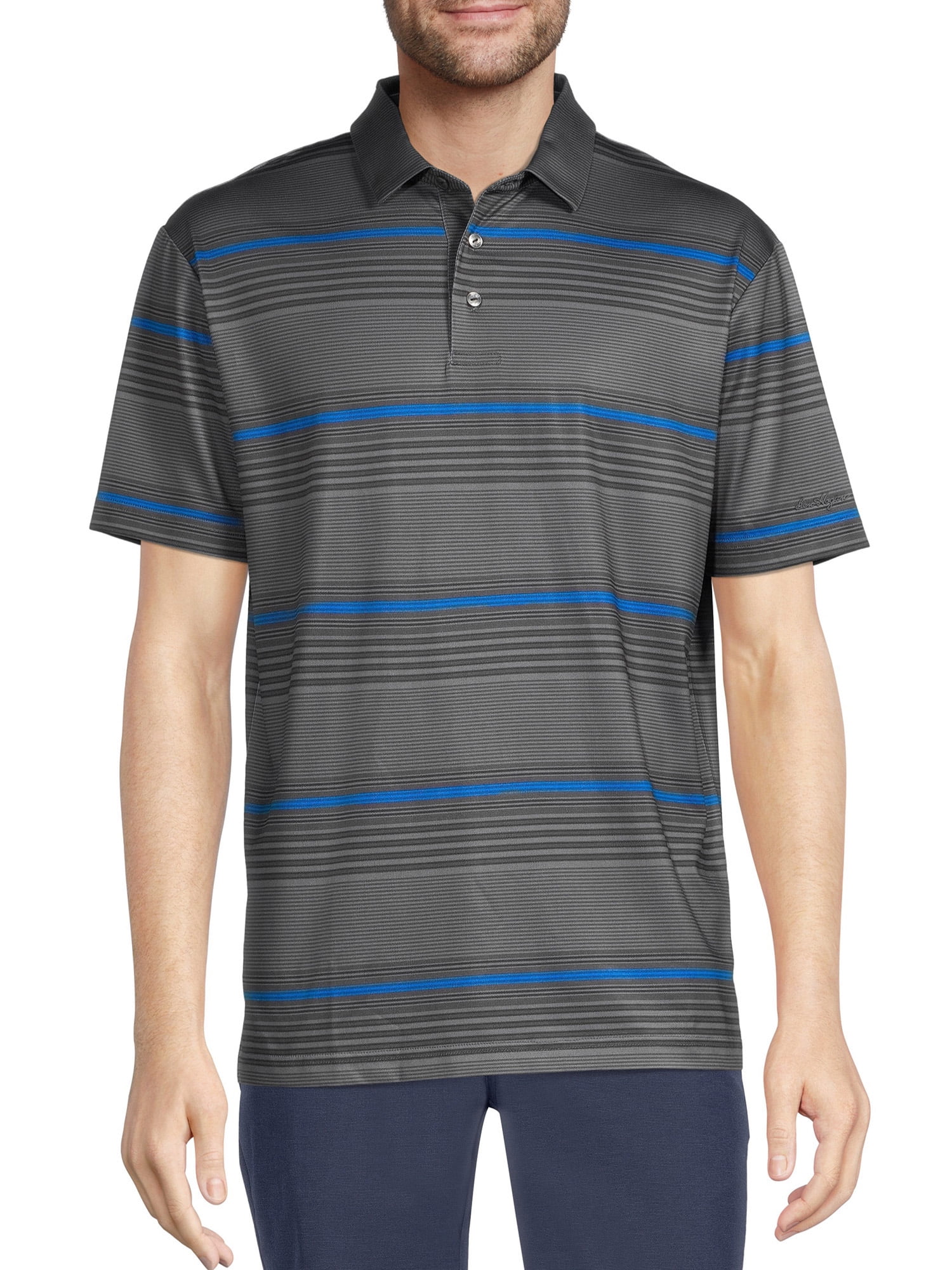 Striped golf clearance polo
